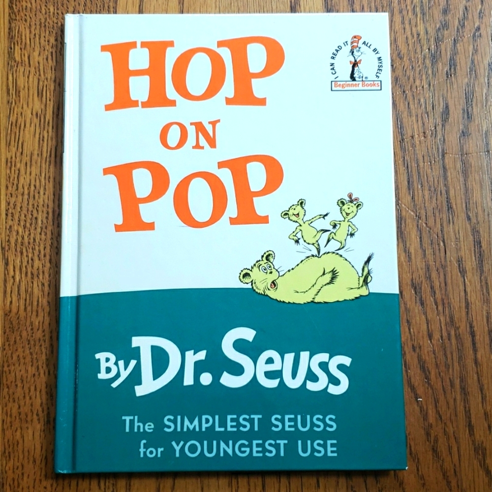 Vintage Hop On Pop By Dr. Seuss Hardcover Children's Book